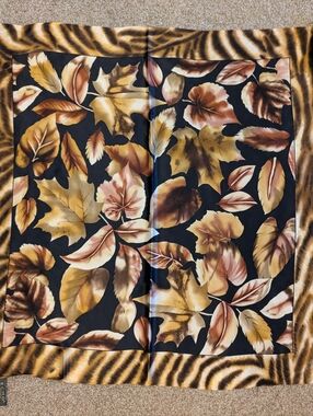 Echo Autumn Leaf Print Scarf